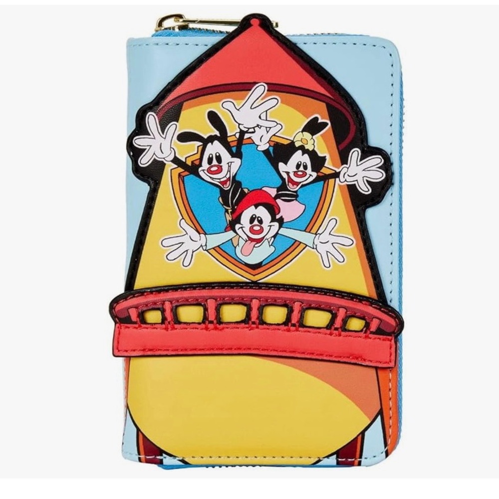 Animaniacs Zip Around Loungefly Hard Tag Wallet NWT